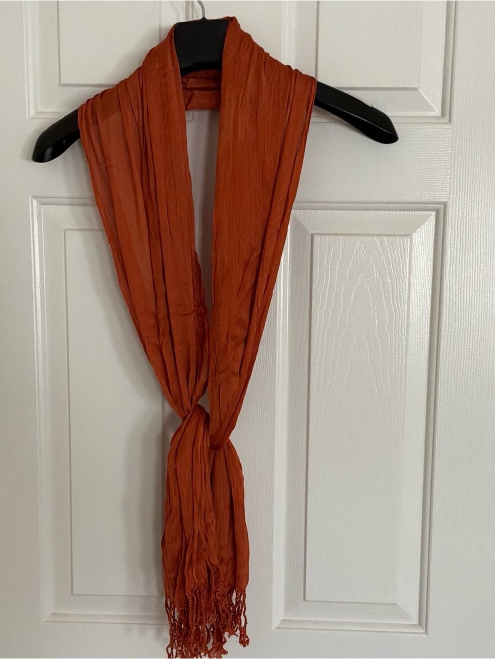 Lightweight Burnt Orange Scarf - Women Accessories